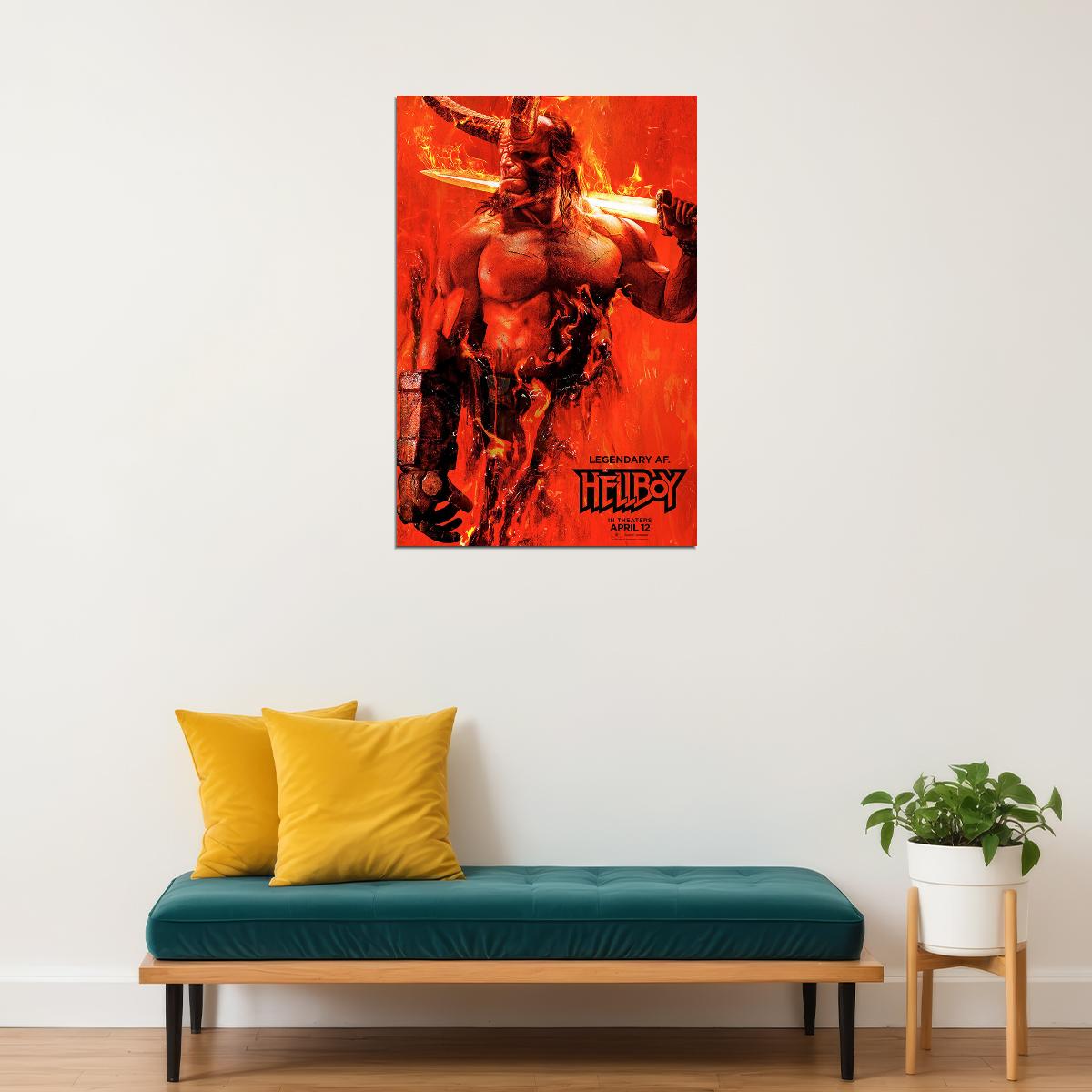 Hellboy Movie Fantasy Action Adventure Poster Wall Art Print Home Wall Decor - xonomax