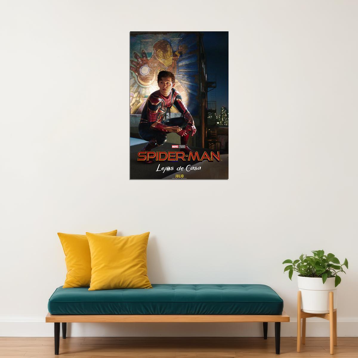 Spider Man Far From Home Movie Science Fiction Poster Wall Art Print Home Wall Decor - xonomax