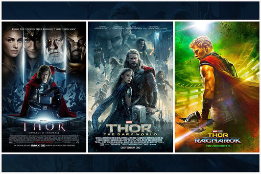 Thor Trilogy Movie Action Adventure Fantasy Poster Wall Art Print Home Wall Decor - xonomax