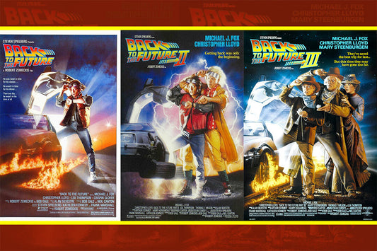 Back To The Future Movie Trilogy Science Fiction Poster Wall Art Print Home Wall Decor - xonomax