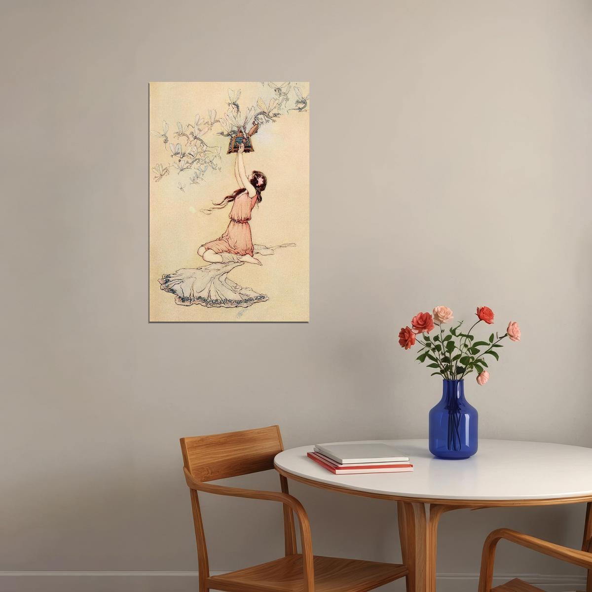 Pandora's Box Illustration Fairies Evil Spirits Poster Wall Art Print Home Wall Decor - xonomax