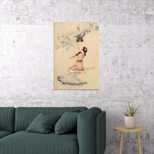 Pandora's Box Illustration Fairies Evil Spirits Poster Wall Art Print Home Wall Decor - xonomax