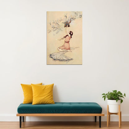 Pandora's Box Illustration Fairies Evil Spirits Poster Wall Art Print Home Wall Decor - xonomax