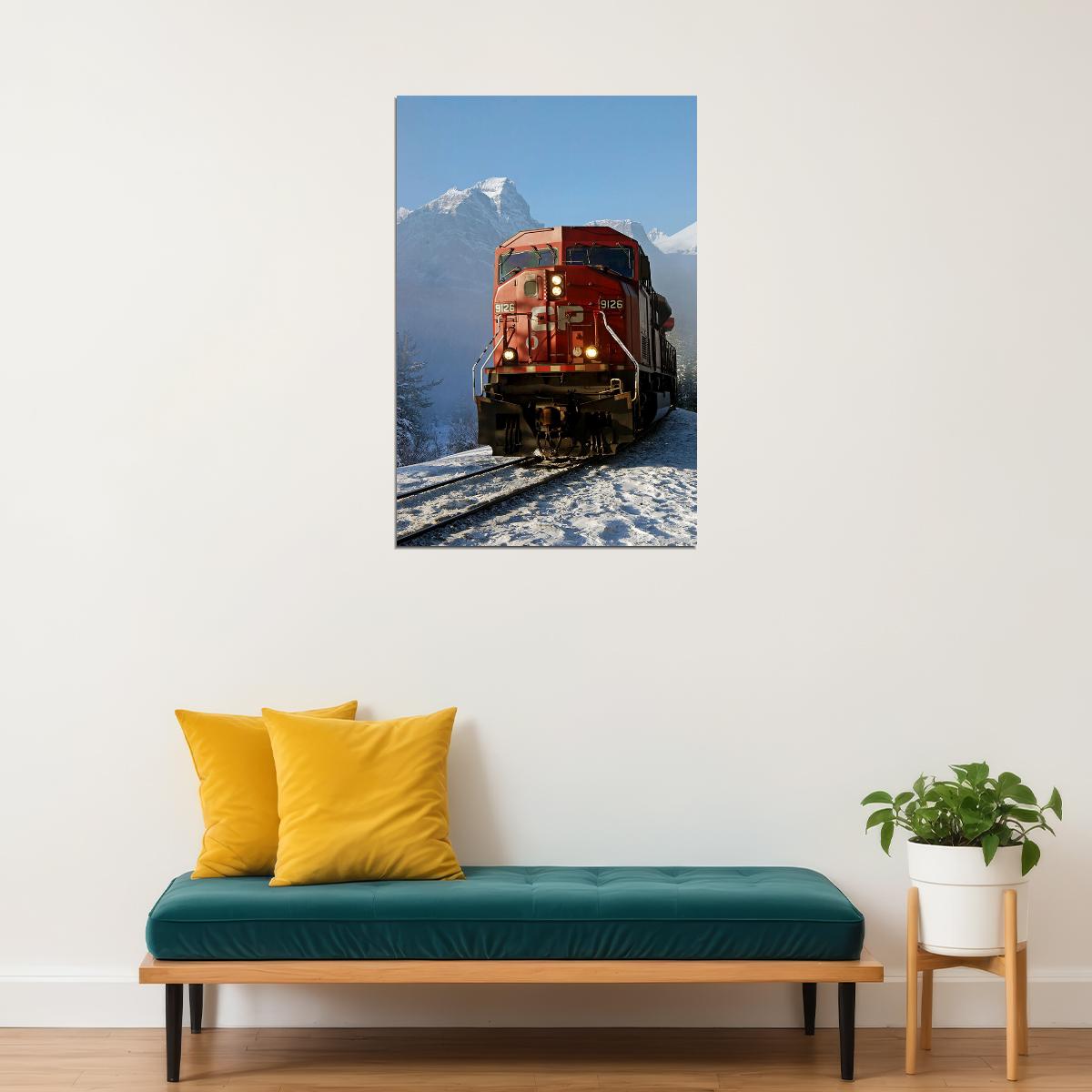 Canadian Pacific Railway Train Landscape Travel Poster Wall Art Print Home Wall Decor - xonomax