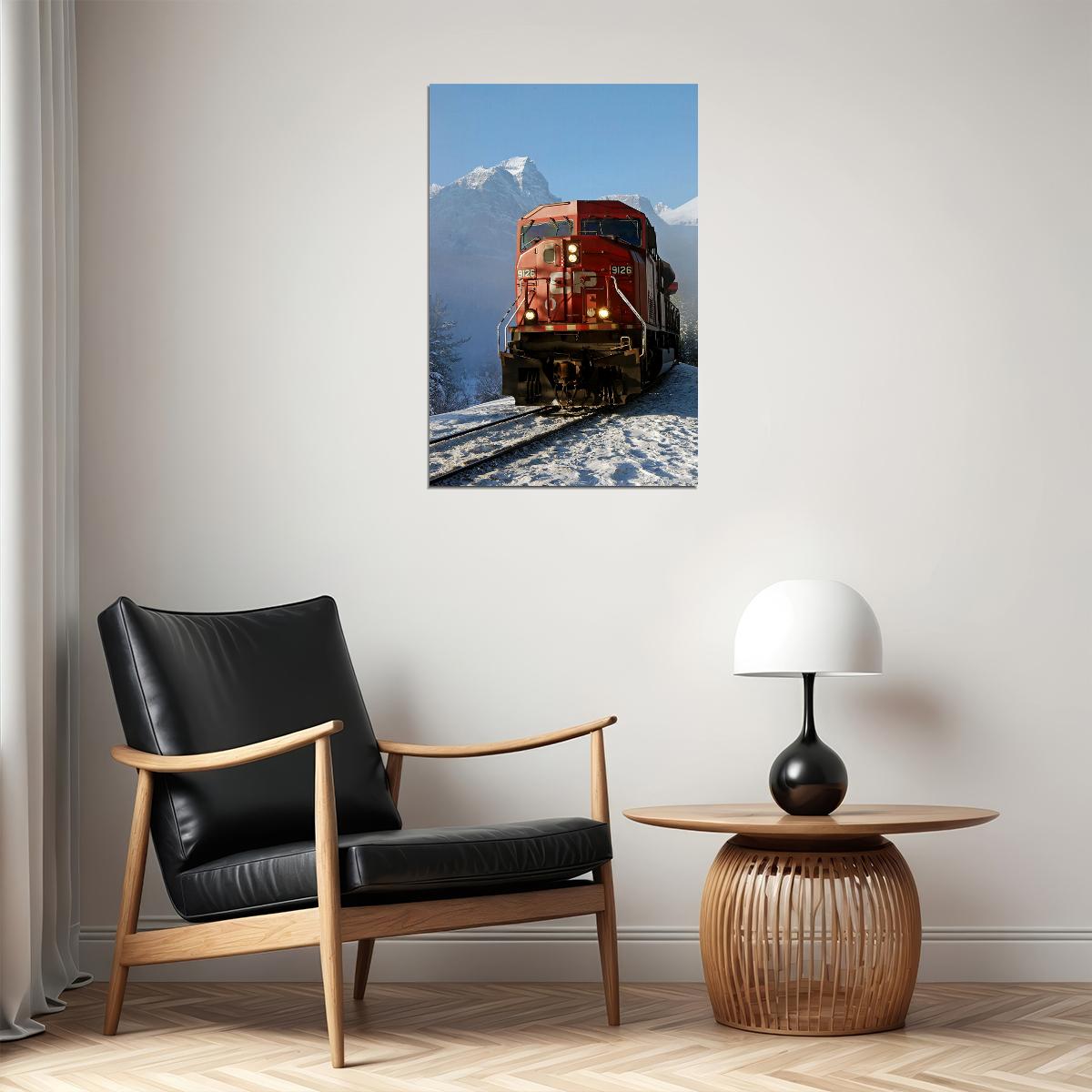 Canadian Pacific Railway Train Landscape Travel Poster Wall Art Print Home Wall Decor - xonomax