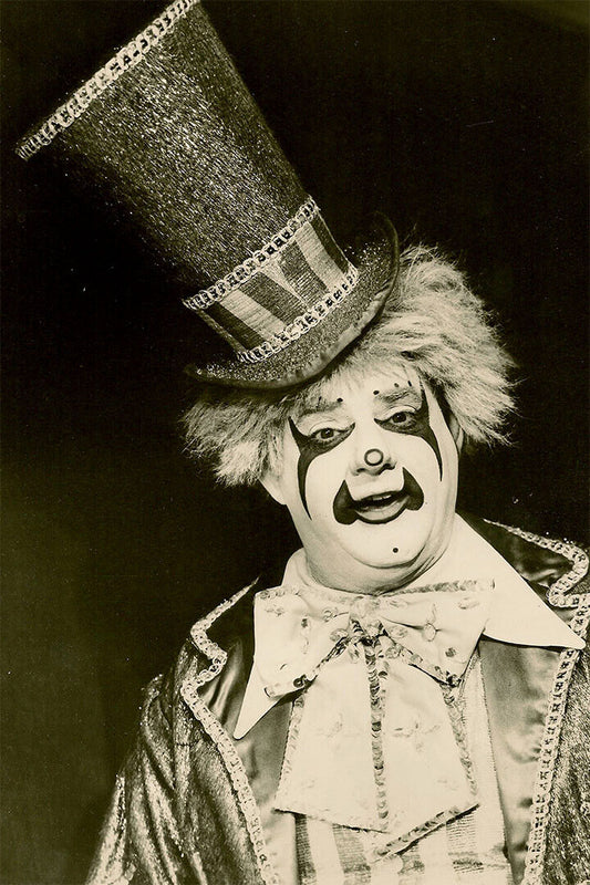 Weird Scary Clown Black And White Picture Poster Wall Art Print Home Wall Decor - xonomax