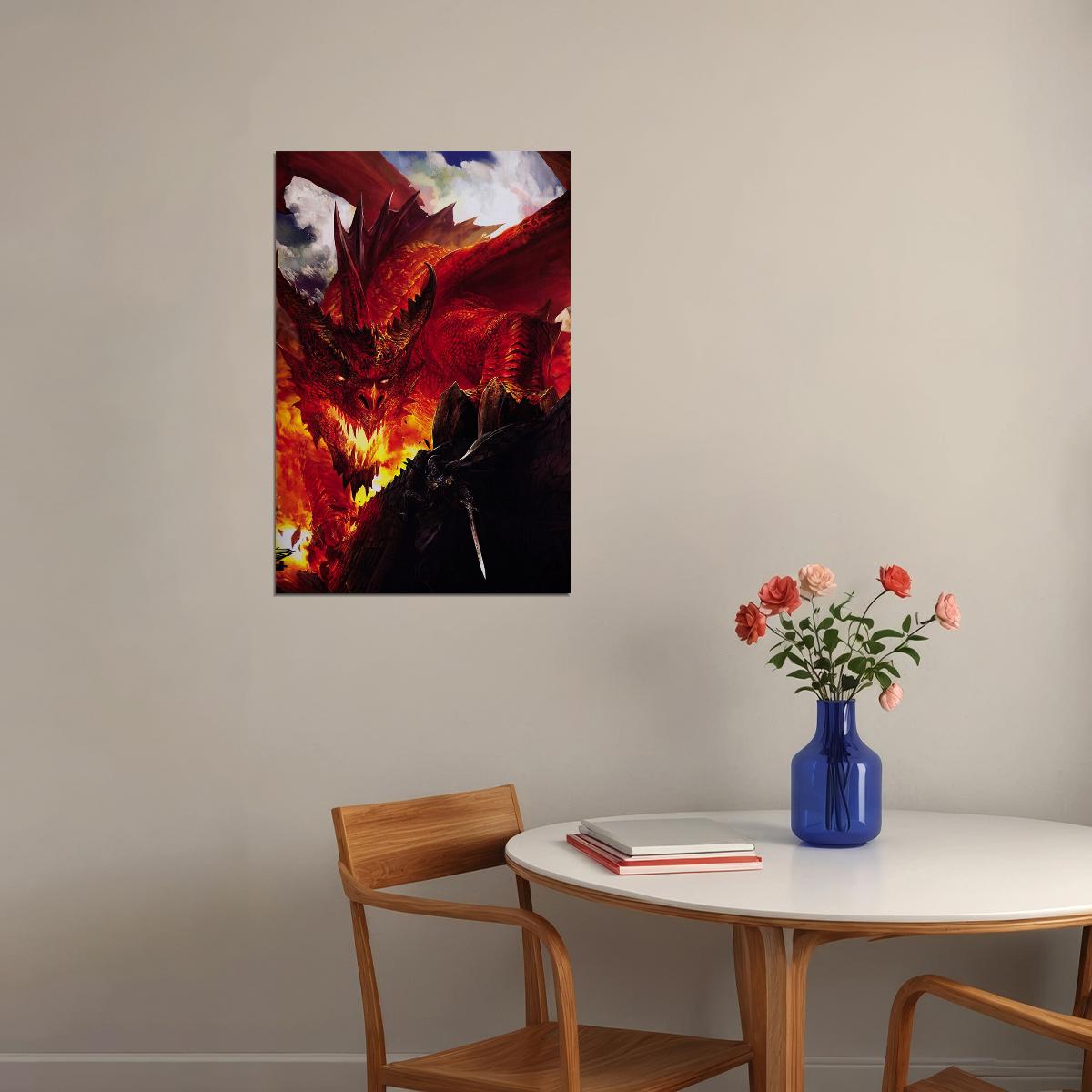 Animal Lizard Bearded Dragon Psychedelic Poster Wall Art Print Home Wall Decor - xonomax