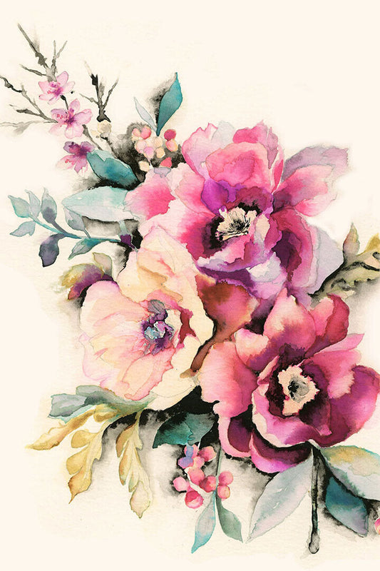 Colorful Spring Flowers Bright Poster Wall Art Print Home Wall Decor - xonomax