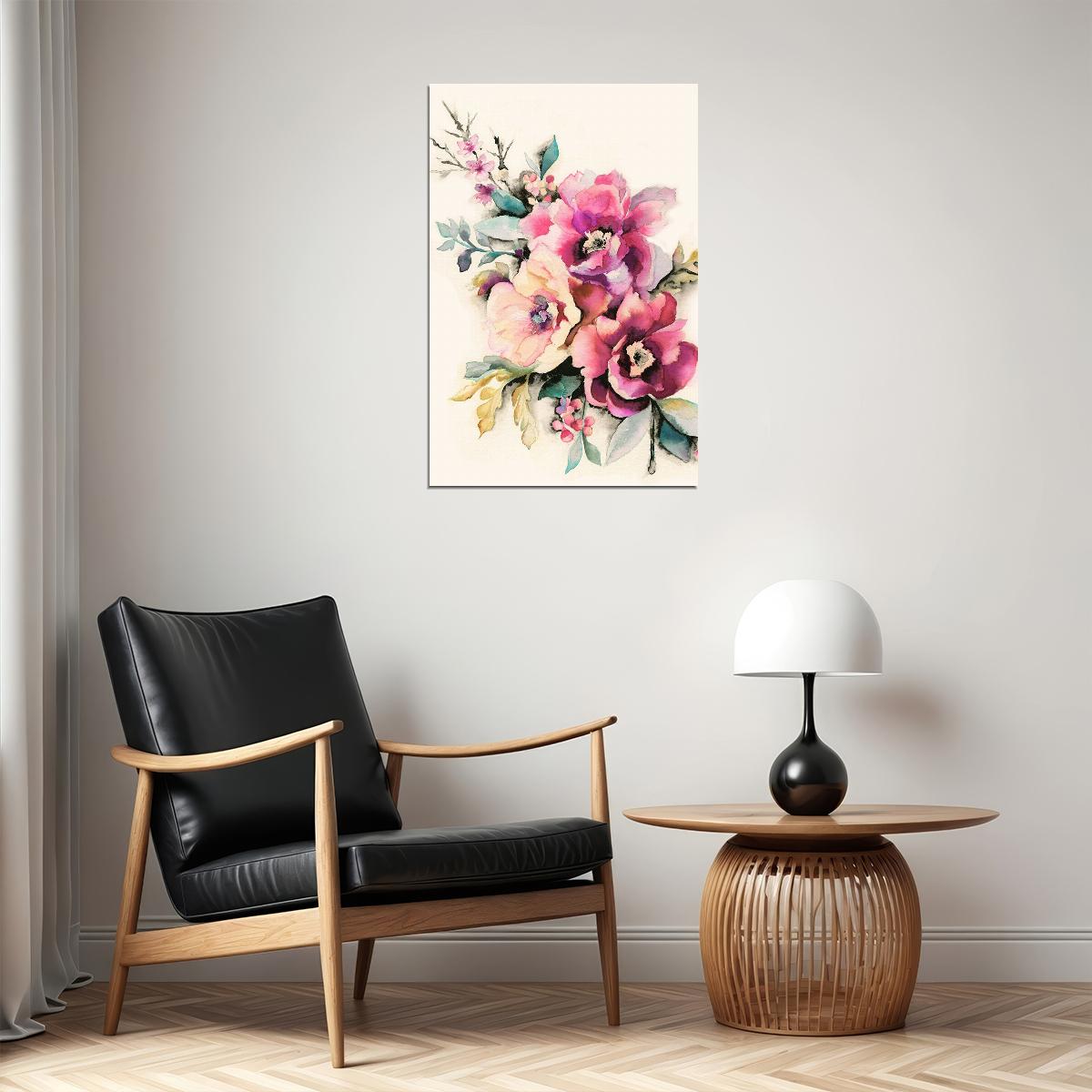 Colorful Spring Flowers Bright Poster Wall Art Print Home Wall Decor - xonomax