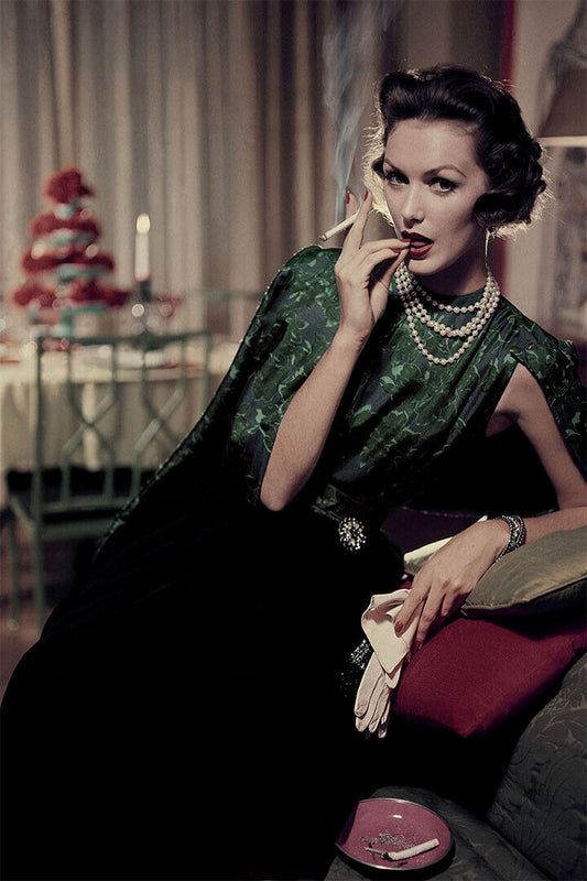 Model Sitting And Smoking Poster Wall Art Print Home Wall Decor - xonomax