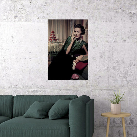 Model Sitting And Smoking Poster Wall Art Print Home Wall Decor - xonomax