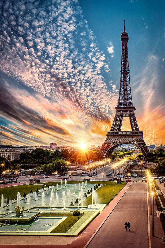 France Paris City Landscape Light Vintage Photo Poster Wall Art Print Home Wall Decor - xonomax