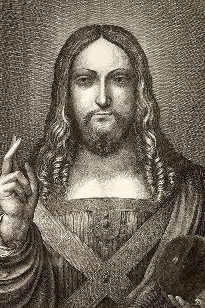 Jesus Christ Leonardo Da Vinc Old Masters Poster Wall Art Print Home Wall Decor - xonomax