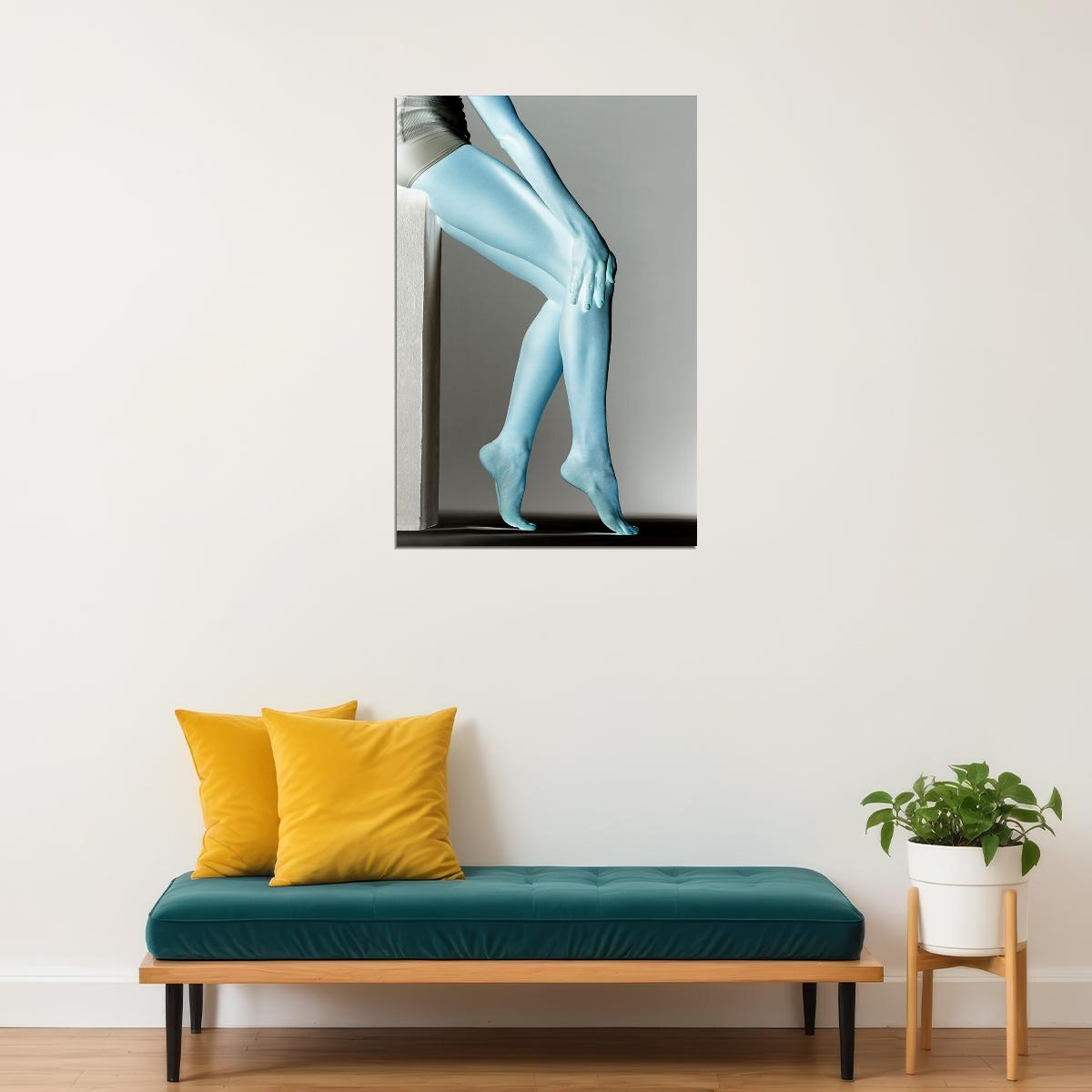 Legs' Negative Female Anatomy Poster Wall Art Print Home Wall Decor - xonomax
