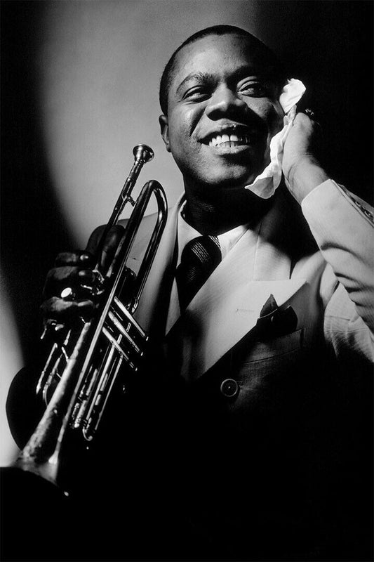 Louis Armstrong Jazz Music Vintage Photo Poster Wall Art Print Home Wall Decor - xonomax