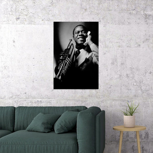 Louis Armstrong Jazz Music Vintage Photo Poster Wall Art Print Home Wall Decor - xonomax