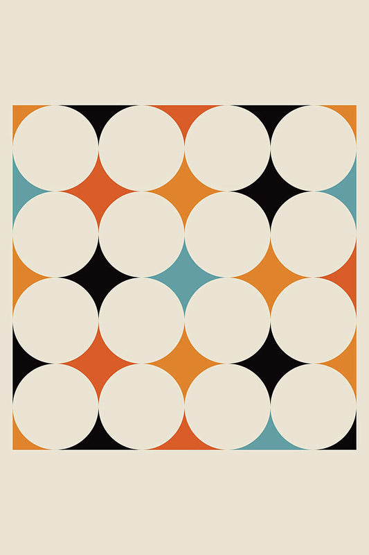 Wild Colors Abstract Angles And One Circle Poster Wall Art Print Home Wall Decor - xonomax