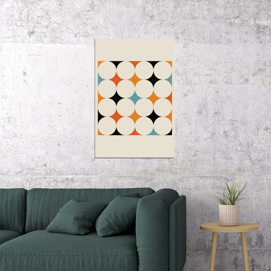 Wild Colors Abstract Angles And One Circle Poster Wall Art Print Home Wall Decor - xonomax