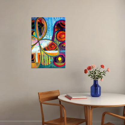 Abstract No Way Out Colourful Figures Poster Wall Art Print Home Wall Decor - xonomax