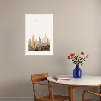 Copenhagen Denmark City Design Travel Poster Wall Art Print Home Wall Decor - xonomax