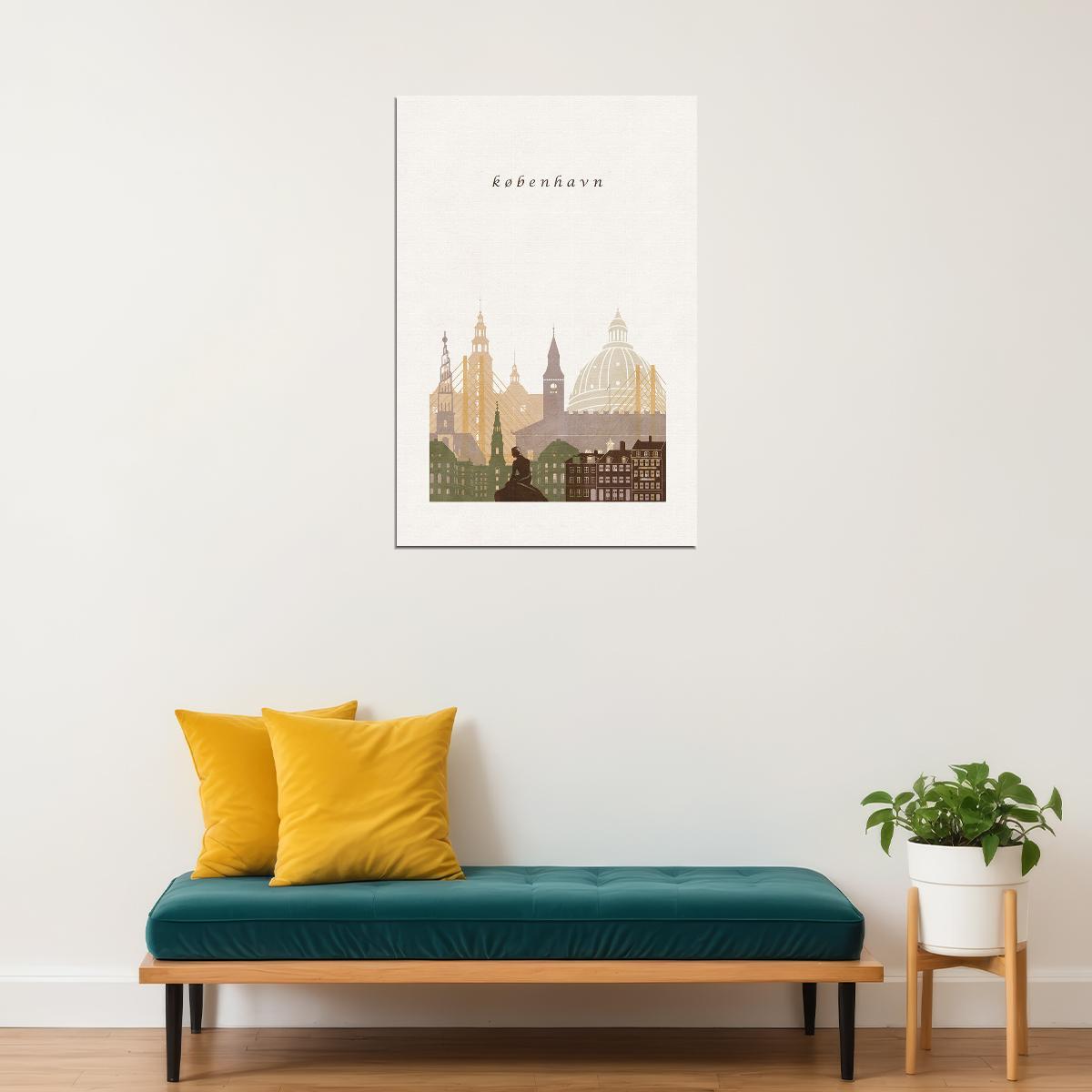 Copenhagen Denmark City Design Travel Poster Wall Art Print Home Wall Decor - xonomax