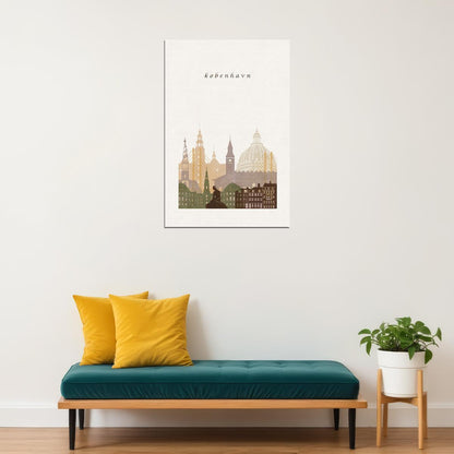Copenhagen Denmark City Design Travel Poster Wall Art Print Home Wall Decor - xonomax