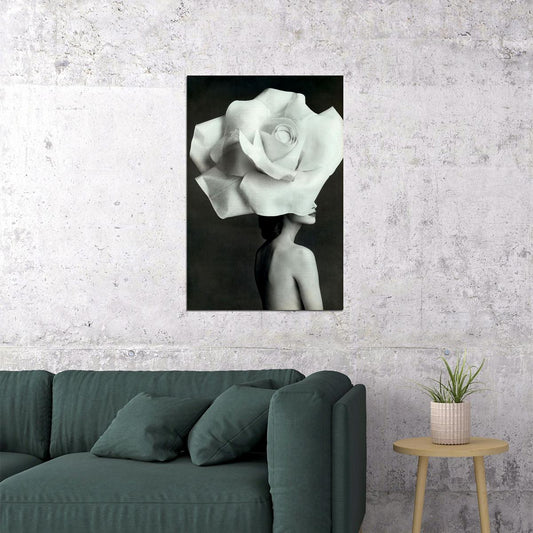 Woman In White Hat Fashion Vintage Poster Wall Art Print Home Wall Decor - xonomax
