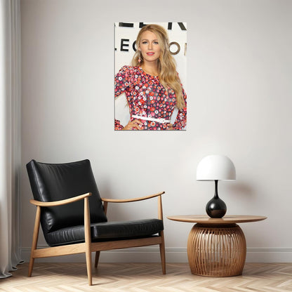 Blake Lively Celebrity Movie Actor Model Artist Poster Wall Art Print Home Wall Decor - xonomax