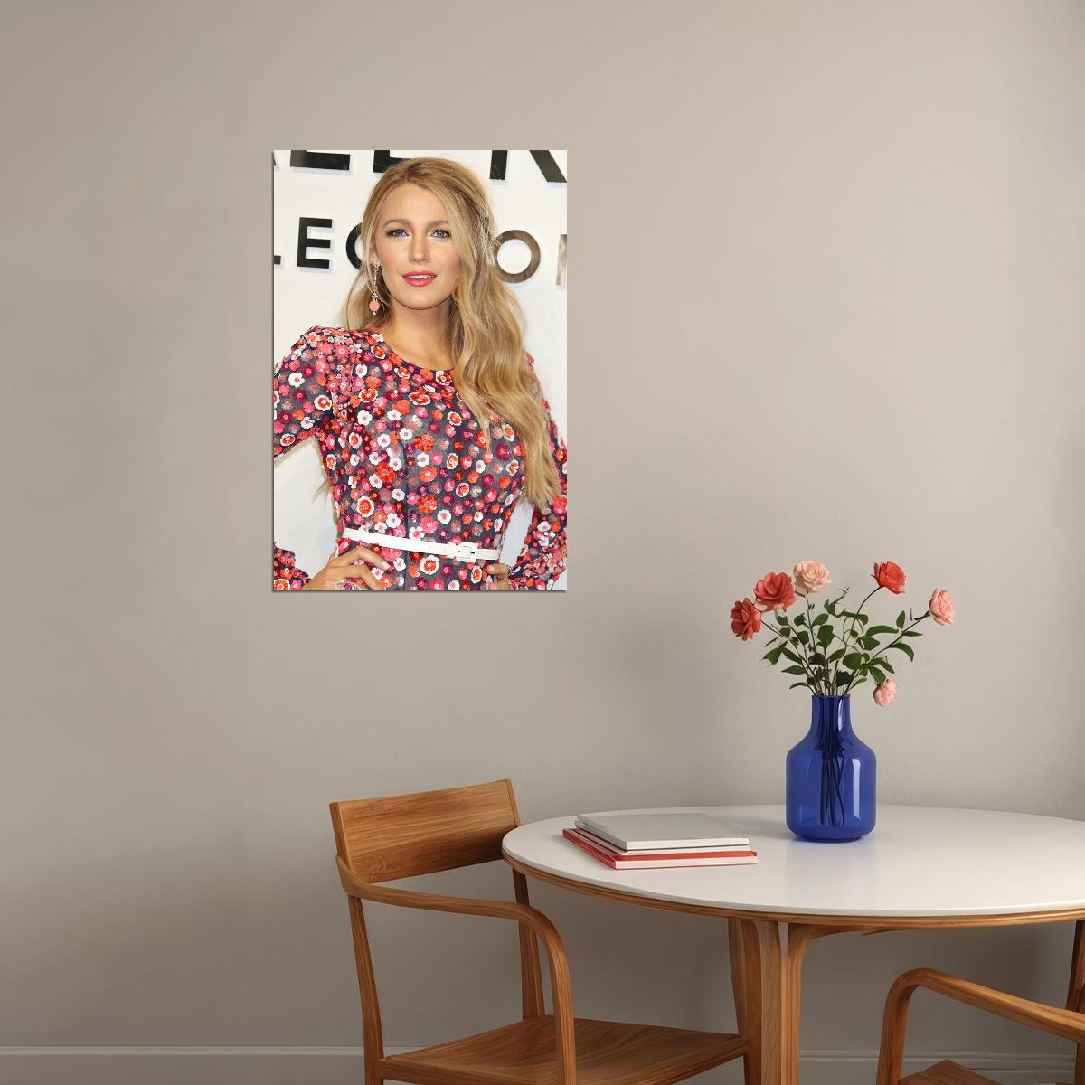 Blake Lively Celebrity Movie Actor Model Artist Poster Wall Art Print Home Wall Decor - xonomax