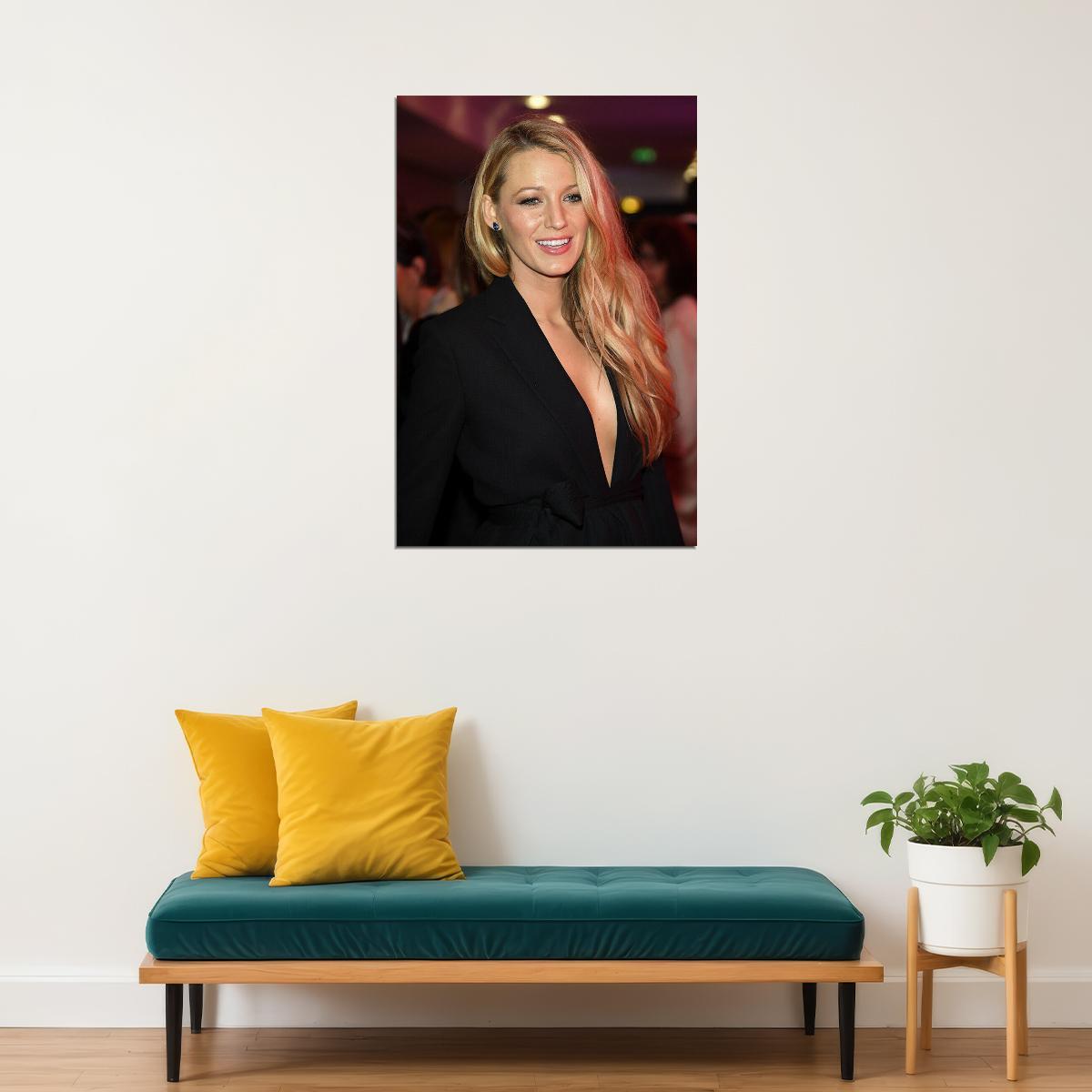 Blake Lively Celebrity Cinema Actor Artist Poster Wall Art Print Home Wall Decor - xonomax