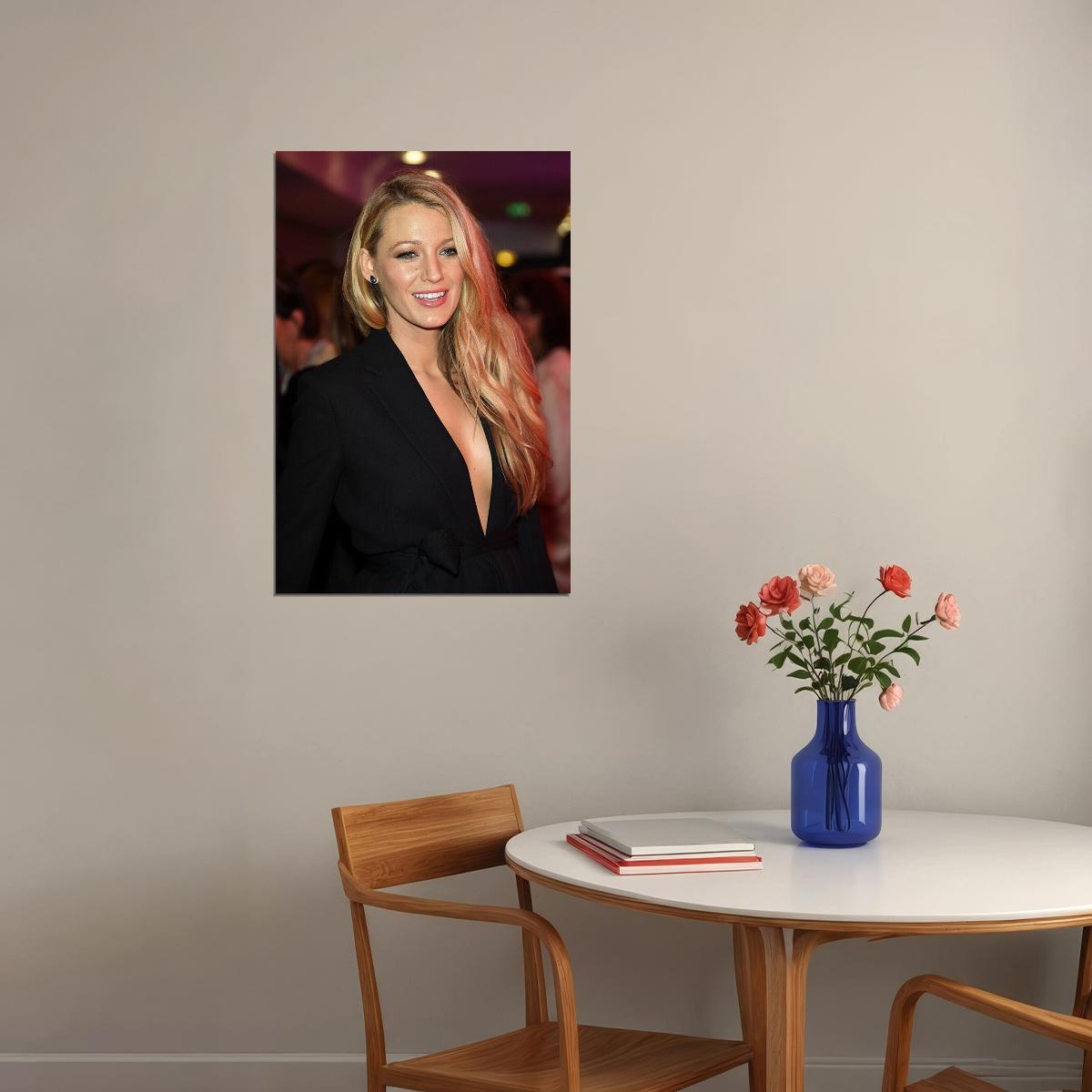 Blake Lively Celebrity Cinema Actor Artist Poster Wall Art Print Home Wall Decor - xonomax