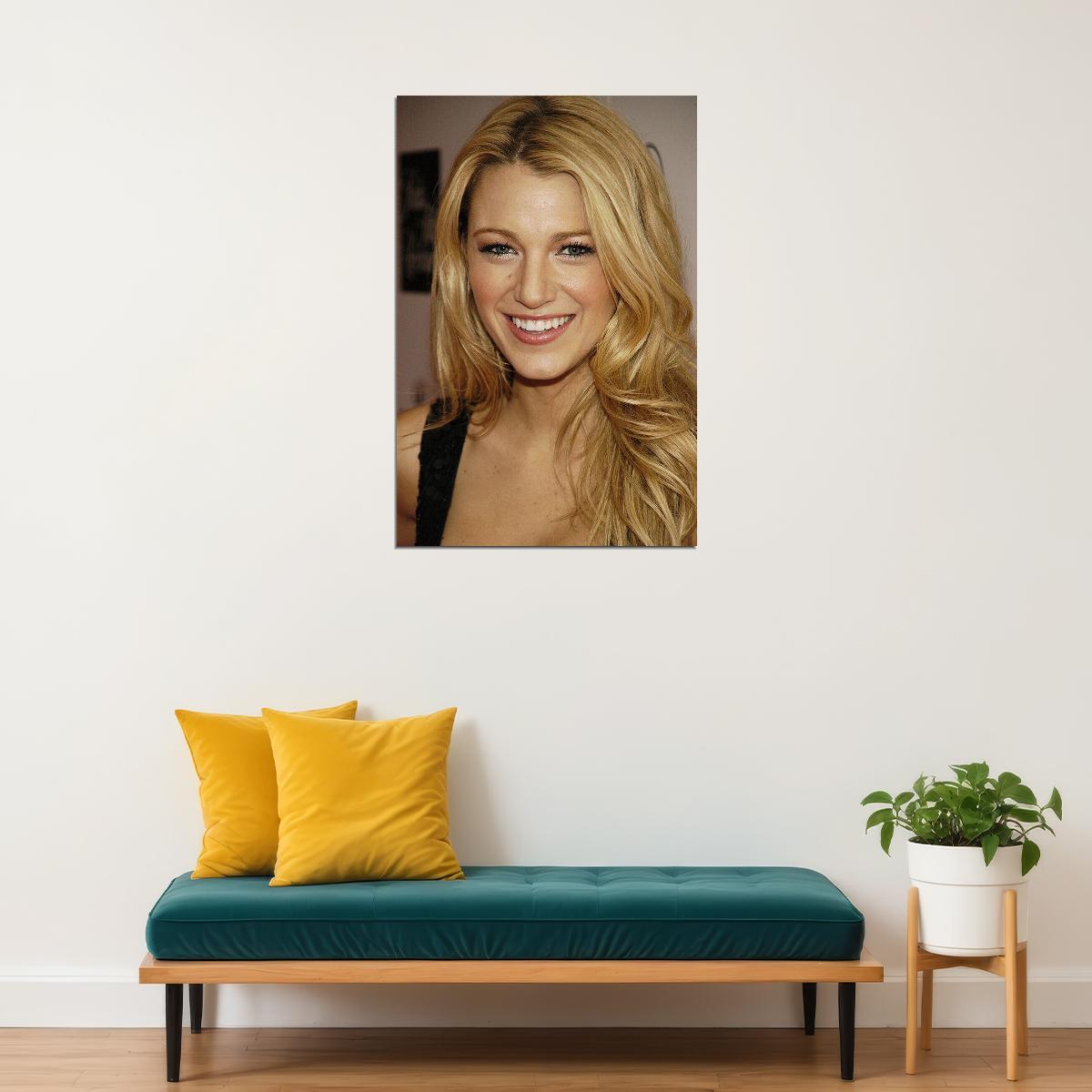 Blake Lively Celebrity Cinema Actor Lawyer Artist Poster Wall Art Print Home Wall Decor - xonomax