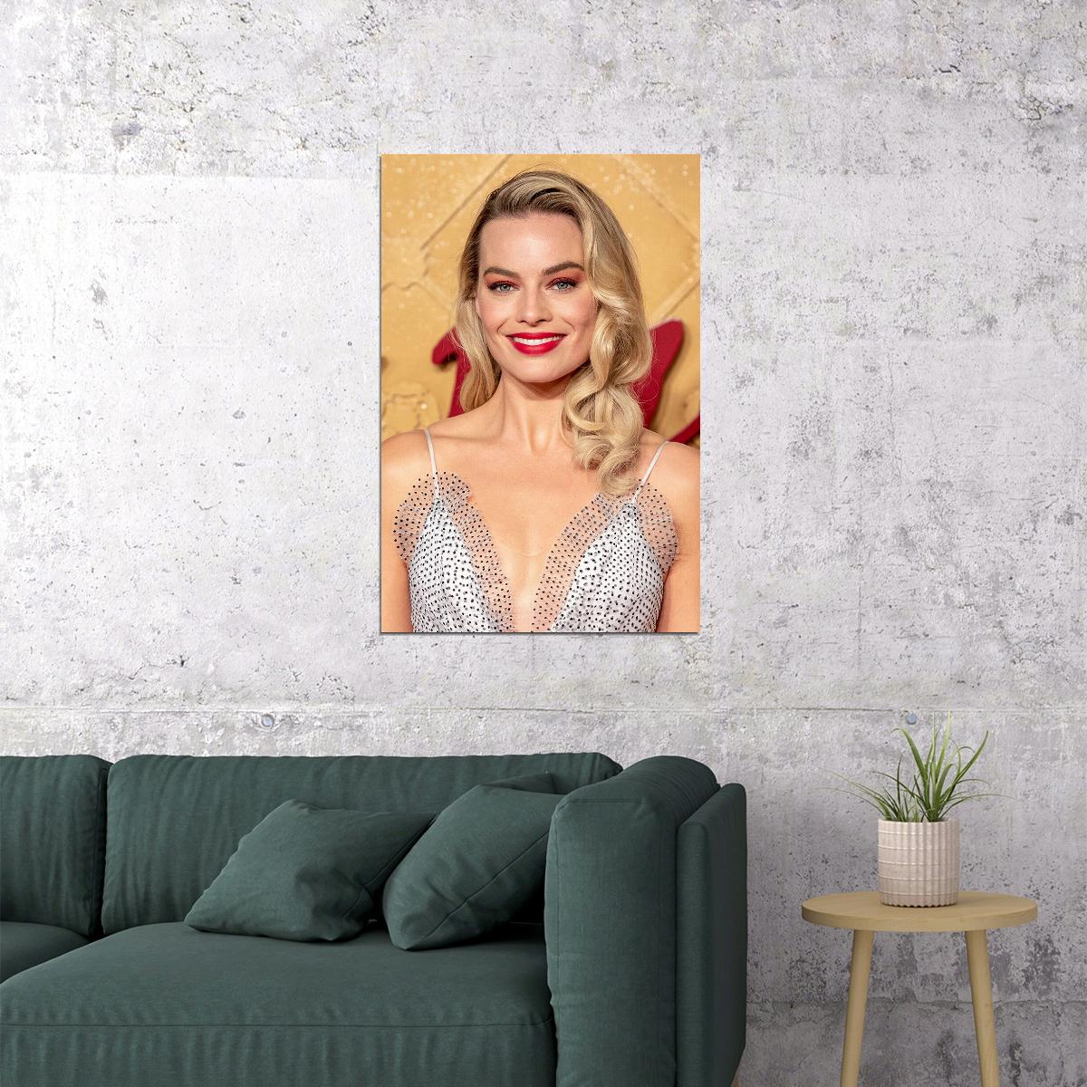 Margot Robbie Cinema Actor Film Producer Poster Wall Art Print Home Wall Decor - xonomax