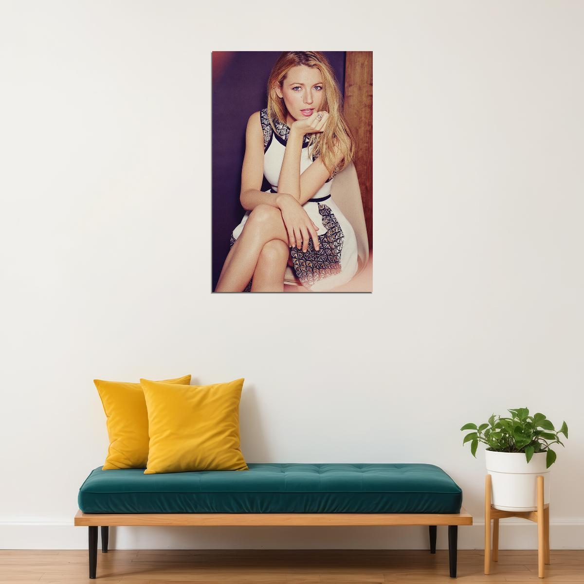 Blake Lively Celebrity Movie Actor Lawyer Artist Poster Wall Art Print Home Wall Decor - xonomax