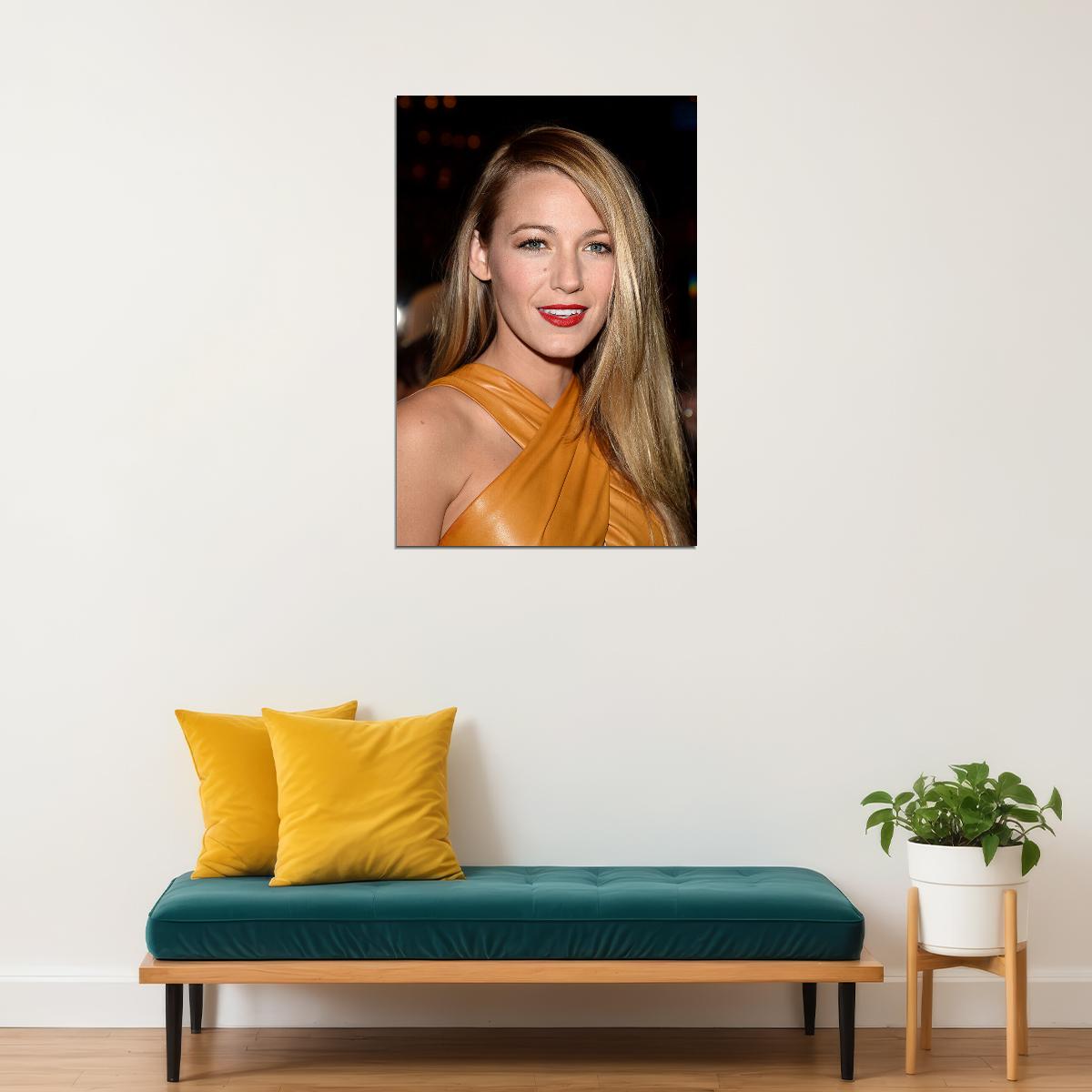 Blake Lively Celebrity Movie Actress Lawyer Artist Poster Wall Art Print Home Wall Decor - xonomax