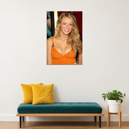 Blake Lively Celebrity Movie Actor Model Artist Poster Wall Art Print Home Wall Decor - xonomax