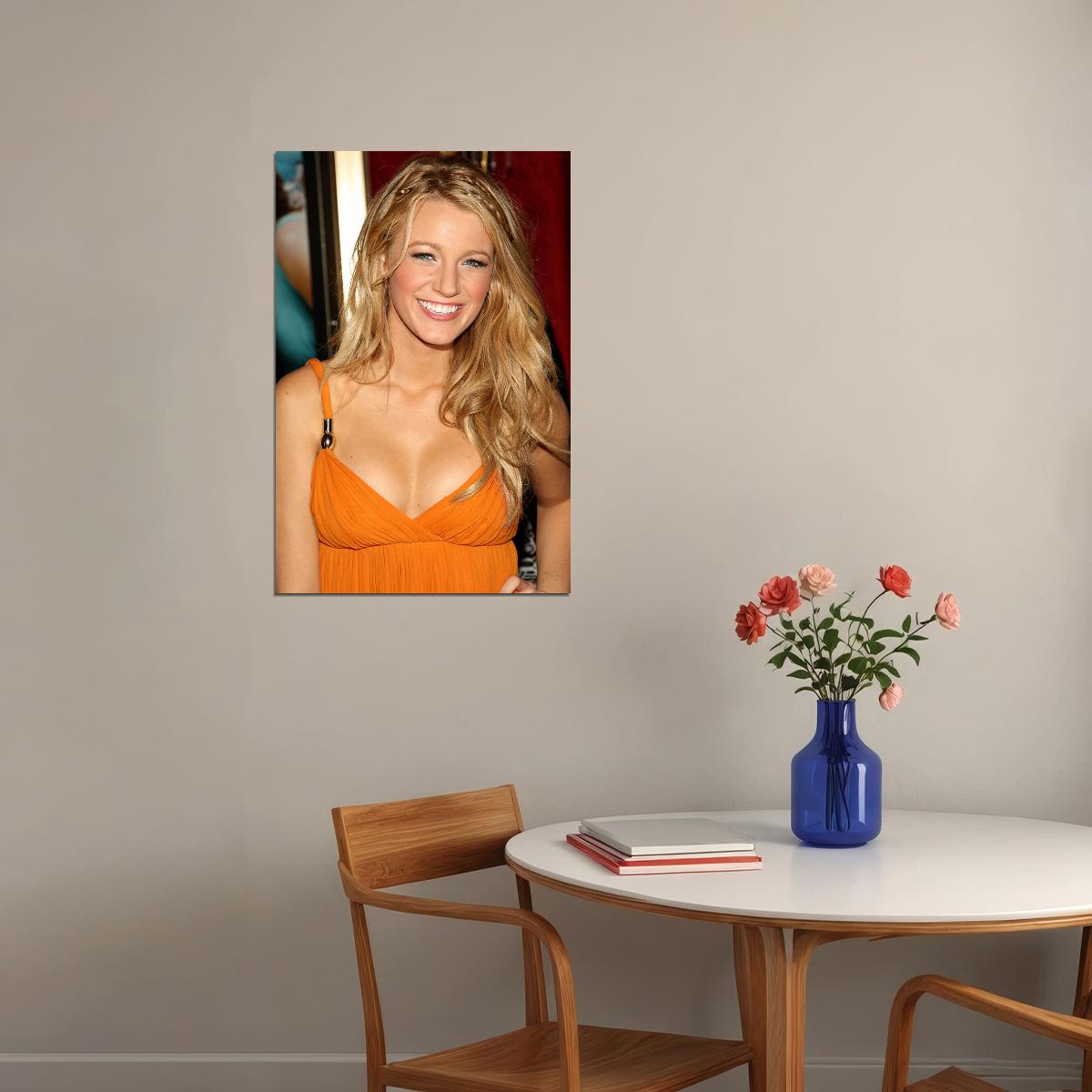 Blake Lively Celebrity Movie Actor Model Artist Poster Wall Art Print Home Wall Decor - xonomax