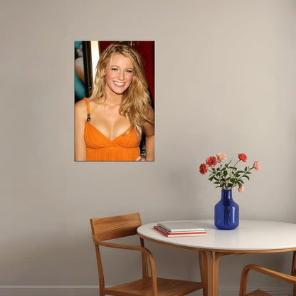 Blake Lively Celebrity Movie Actor Model Artist Poster Wall Art Print Home Wall Decor - xonomax
