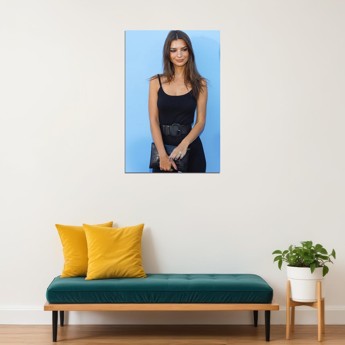 Emily Ratajkowski Cinema Actress Model Artist Poster Wall Art Print Home Wall Decor - xonomax