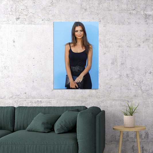 Emily Ratajkowski Cinema Actress Model Artist Poster Wall Art Print Home Wall Decor - xonomax