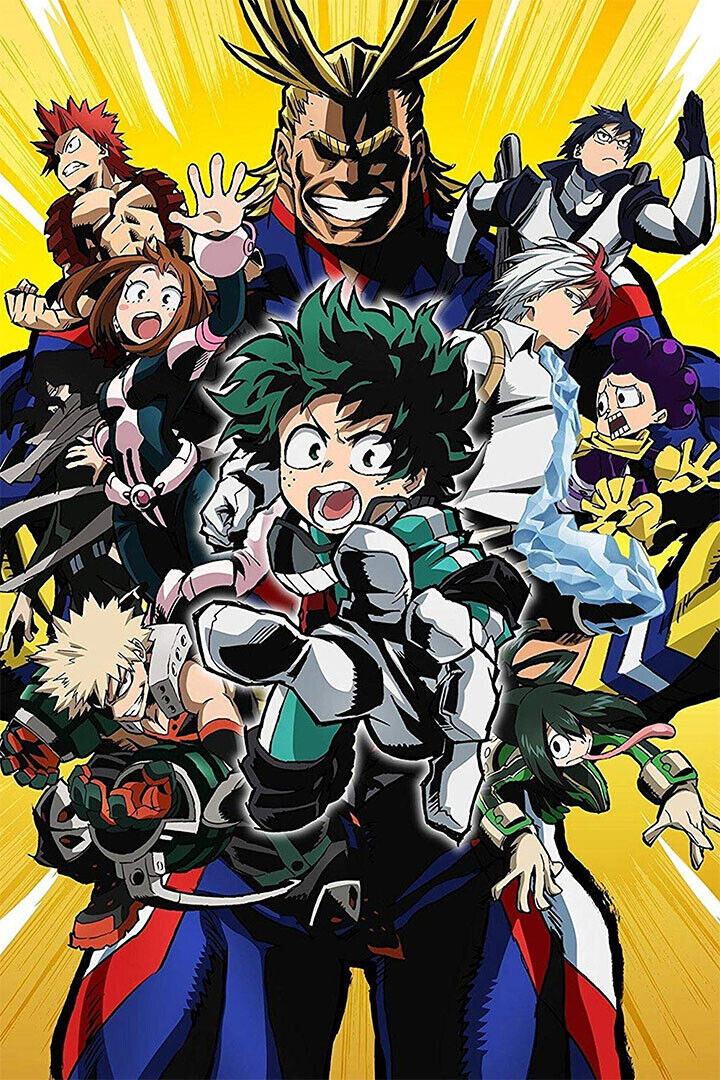 My Hero Academia Animation All Characters Poster Wall Art Print Home Wall Decor - xonomax
