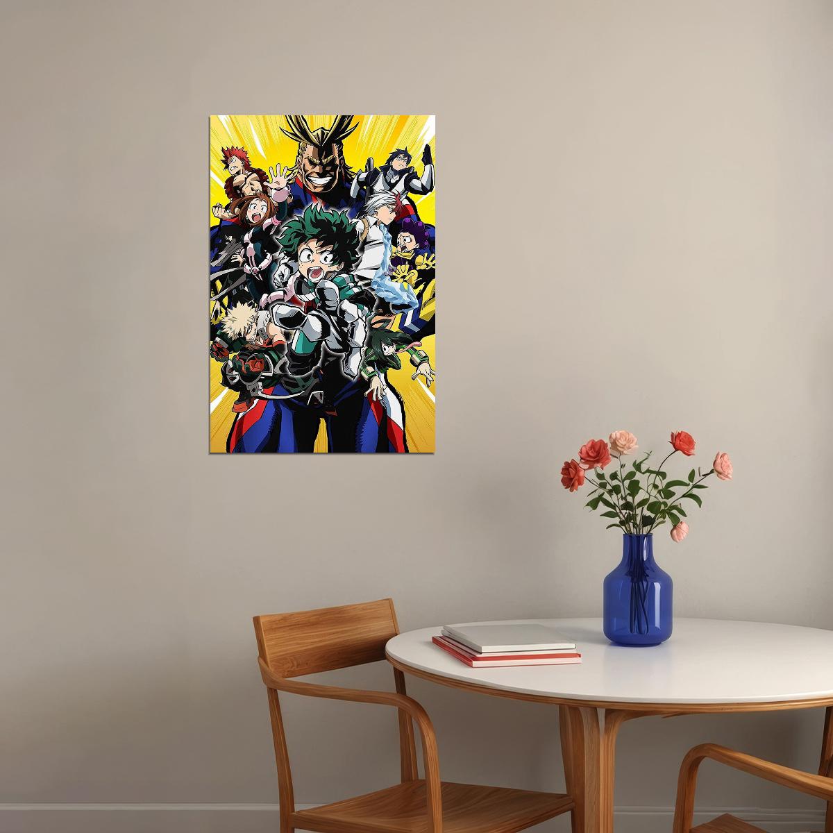 My Hero Academia Animation All Characters Poster Wall Art Print Home Wall Decor - xonomax