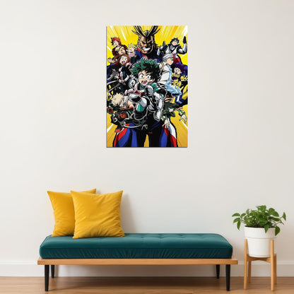 My Hero Academia Animation All Characters Poster Wall Art Print Home Wall Decor - xonomax