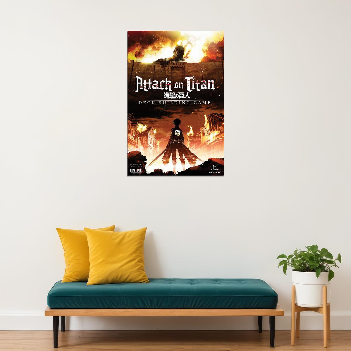 Attack On Titan Animation Action Adventure Poster Wall Art Print Home Wall Decor - xonomax