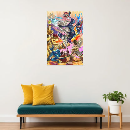 Super Smash Bros Melee Animation Adventure Poster Wall Art Print Home Wall Decor - xonomax