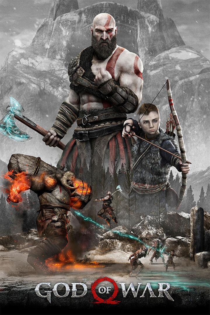 God Of War Game Video Game Series Adventure Poster Wall Art Print Home Wall Decor - xonomax