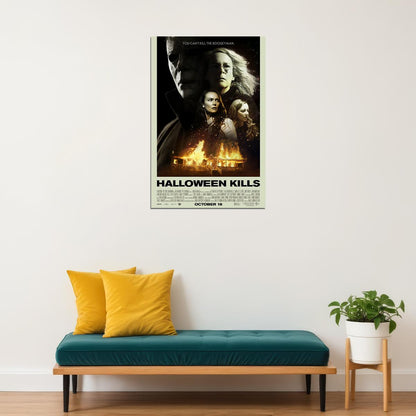 Halloween Kills Movie Thriller Horror Action Poster Wall Art Print Home Wall Decor - xonomax