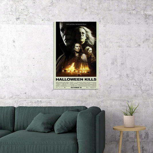 Halloween Kills Movie Thriller Horror Action Poster Wall Art Print Home Wall Decor - xonomax