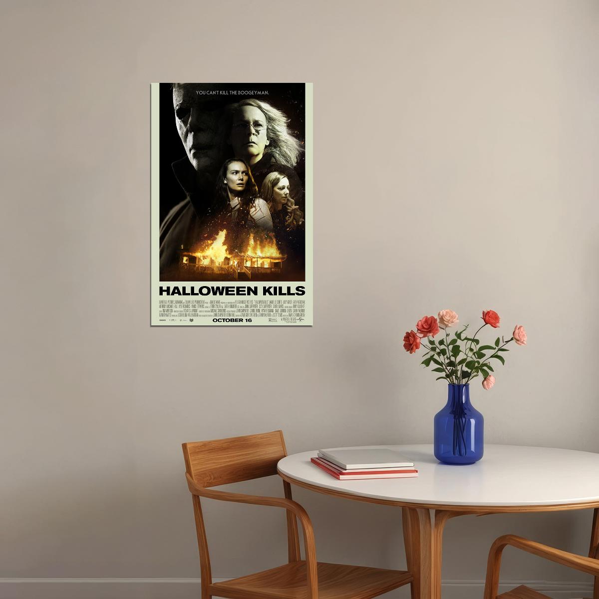 Halloween Kills Movie Thriller Horror Action Poster Wall Art Print Home Wall Decor - xonomax