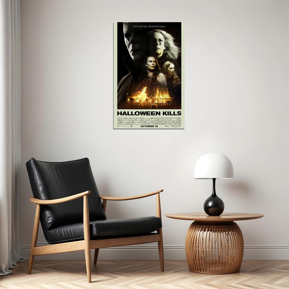 Halloween Kills Movie Thriller Horror Action Poster Wall Art Print Home Wall Decor - xonomax